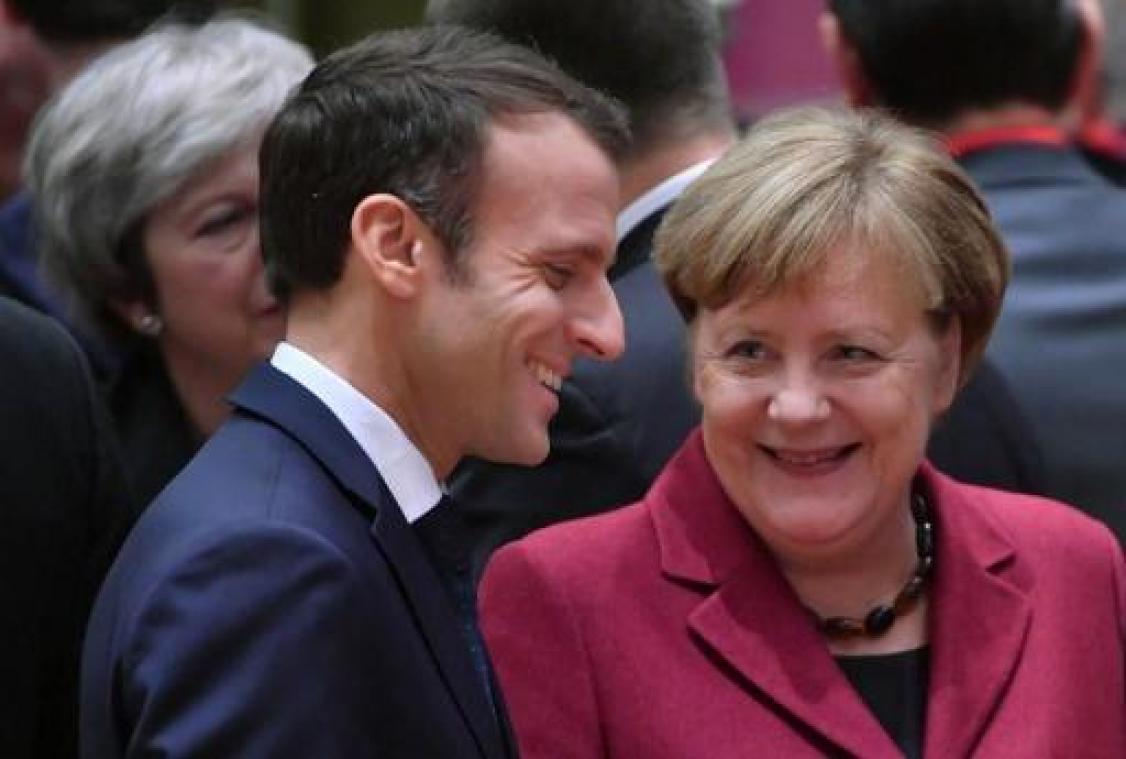 Merkel en Macron bezegelen nieuw vriendschapsverdrag in Aken