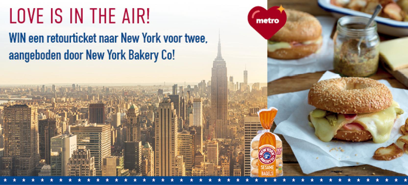 Win een retourticket naar New York voor twee voor Sint-Valentijn