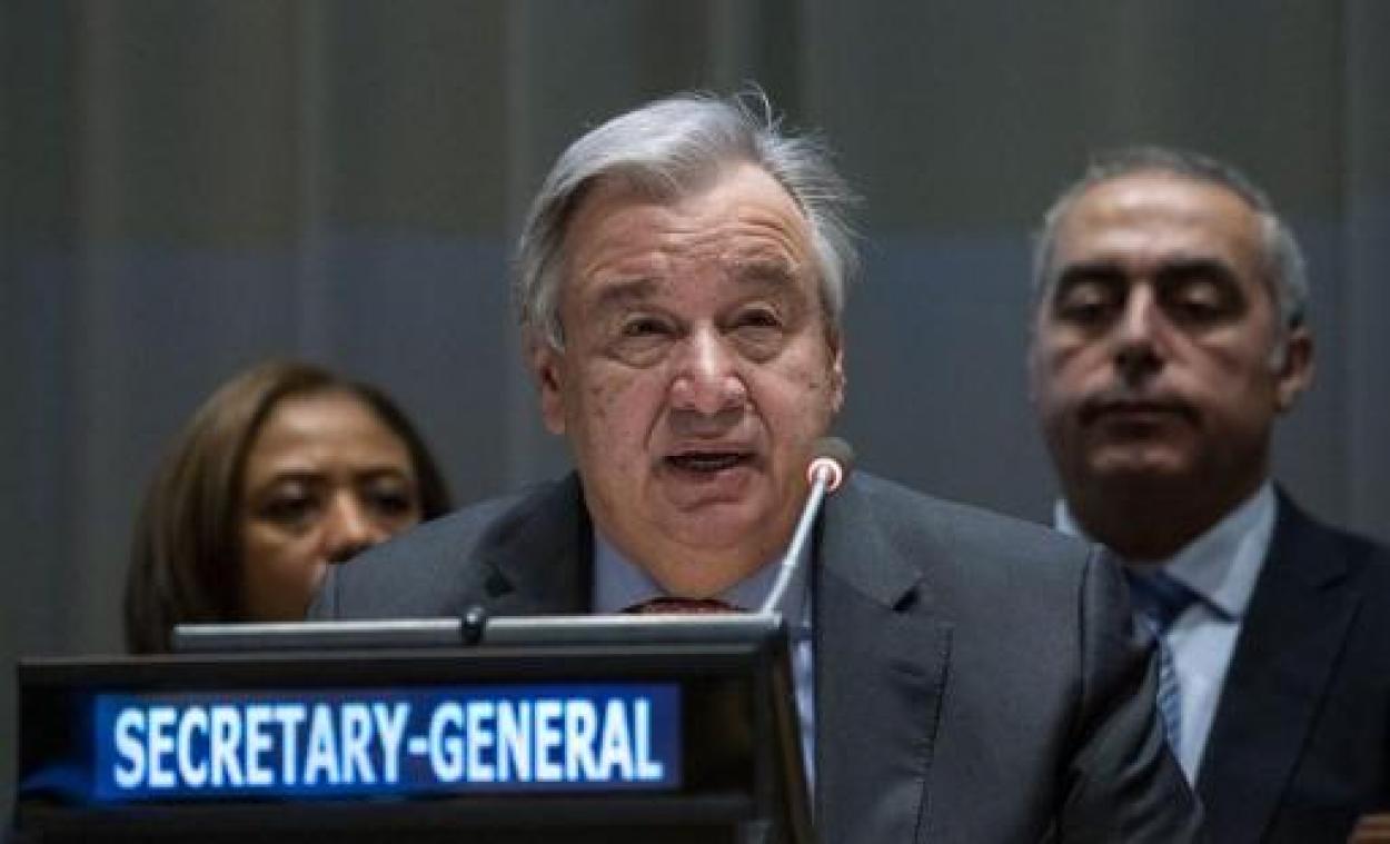 VN-secretaris-generaal Guterres: "Angst is het best verkochte merk in de wereld van vandaag"