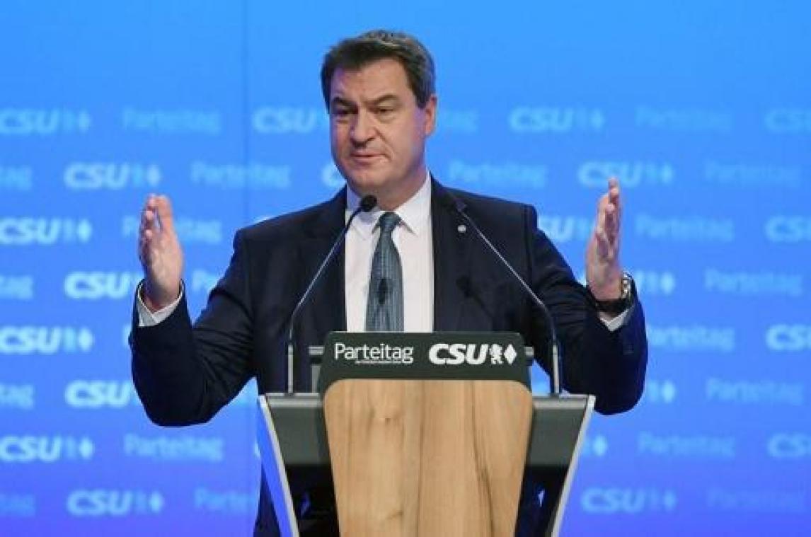 Beiers premier Markus Söder verkozen tot nieuwe voorzitter van CSU