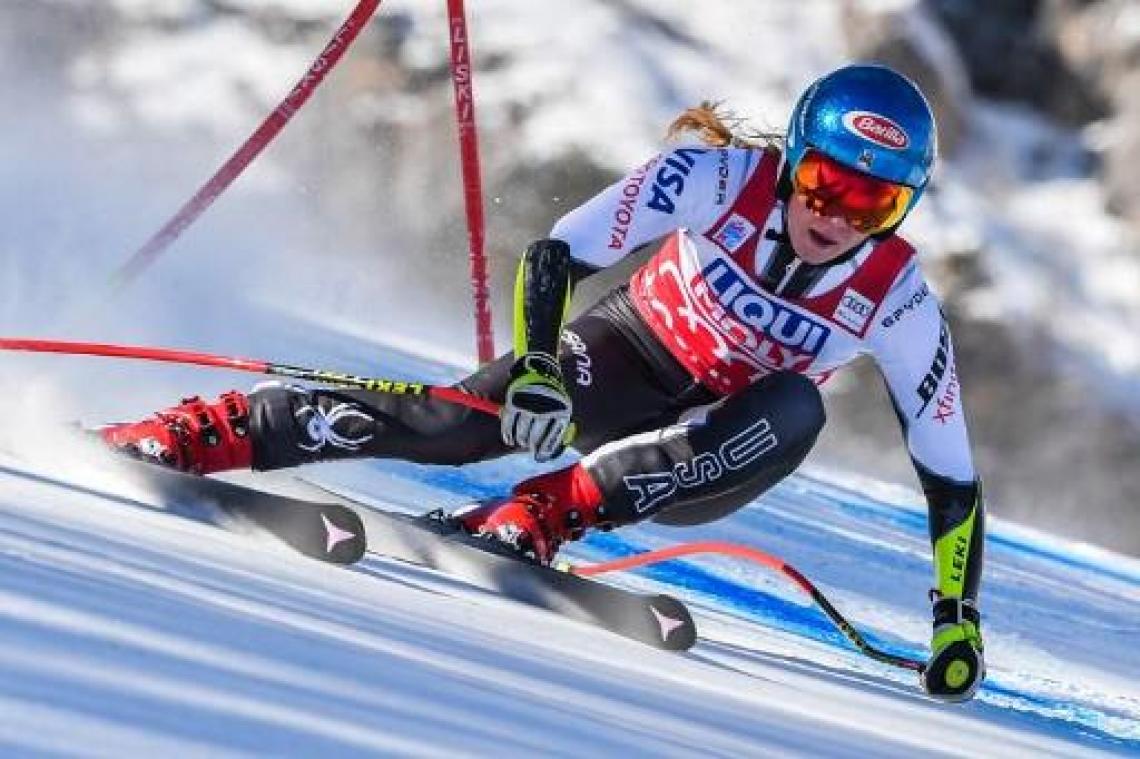 WB alpijnse ski: Mikaela Shiffrin skiet naar zege in super-G van Cortina d'Ampezzo