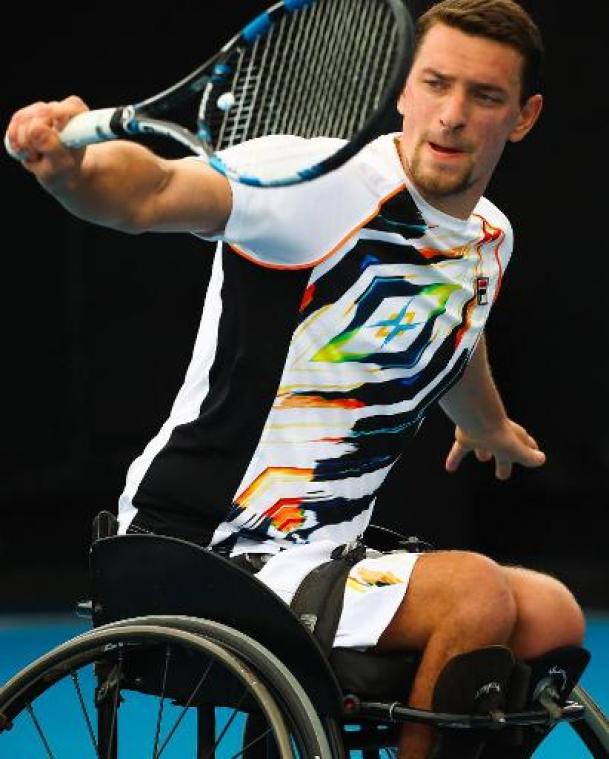 Rolstoeltennisser Joachim Gérard wil in 2019 een grandslam winnen