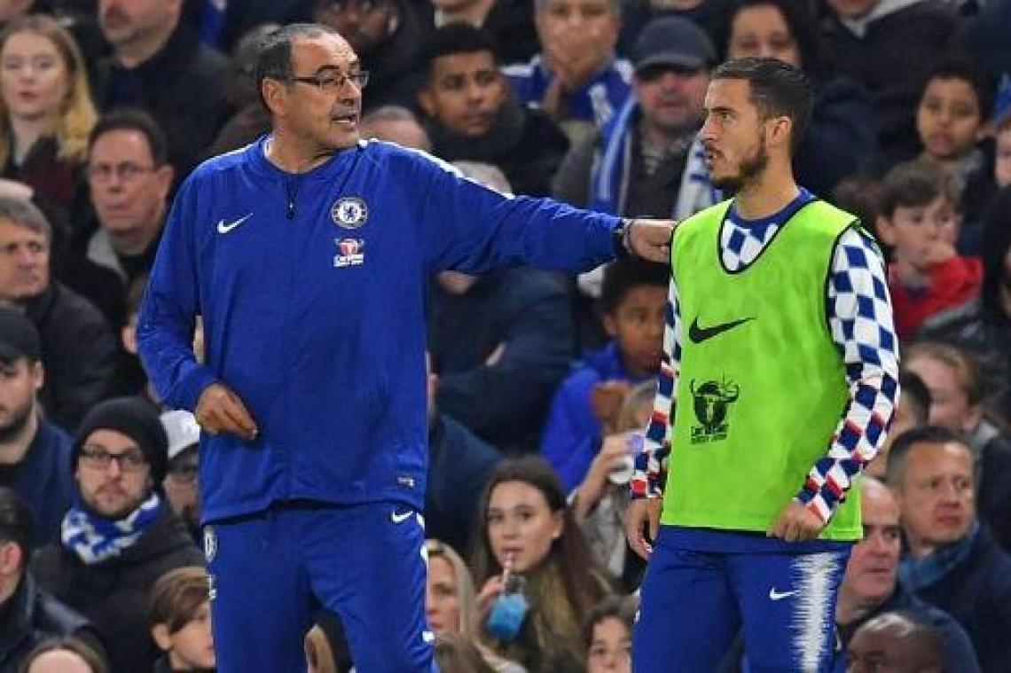 Coach Maurizio Sarri over Eden Hazard: "Hij is een grote speler, maar geen leider"