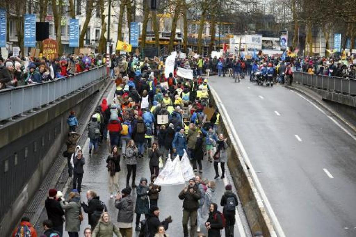 "Op blokkade van gele hesjes na is betoging zonder problemen verlopen"