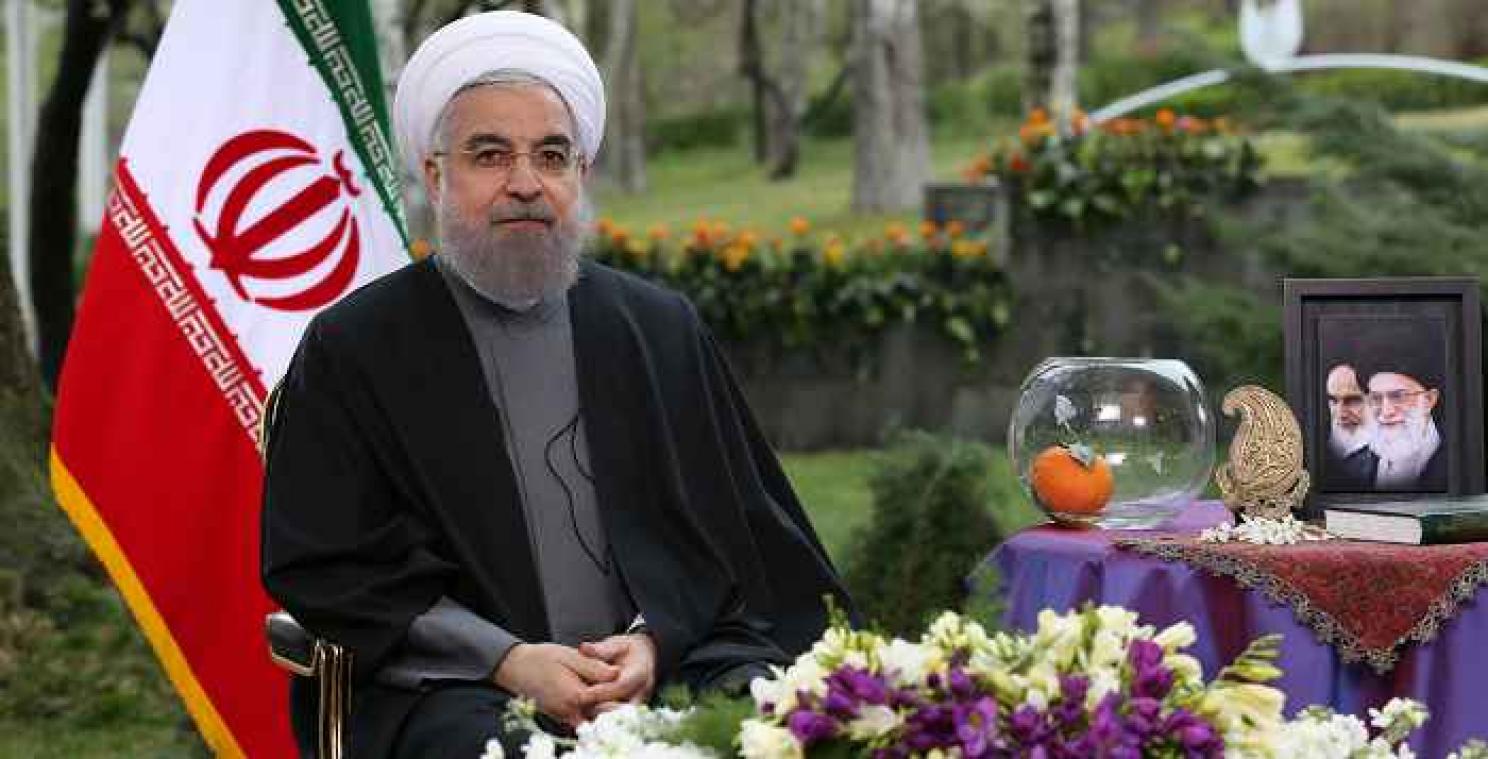 President Rohani vervangt traditionele goudvis met sinaasappel