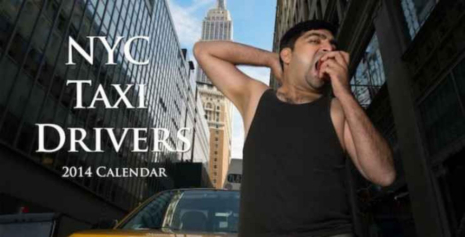 Taxichauffeurs halen uitdagendste pose boven voor kalender