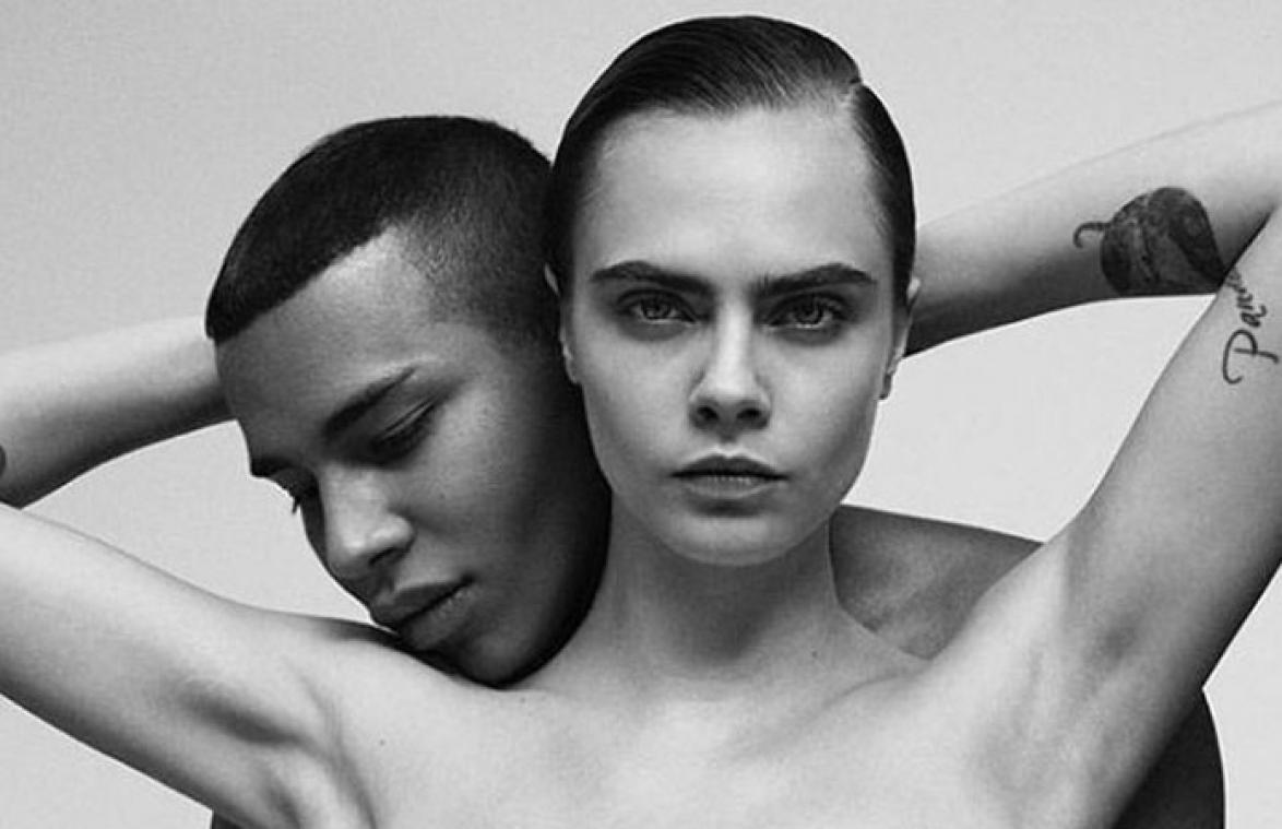 Cara Delevingne gaat naakt voor Frans modemerk