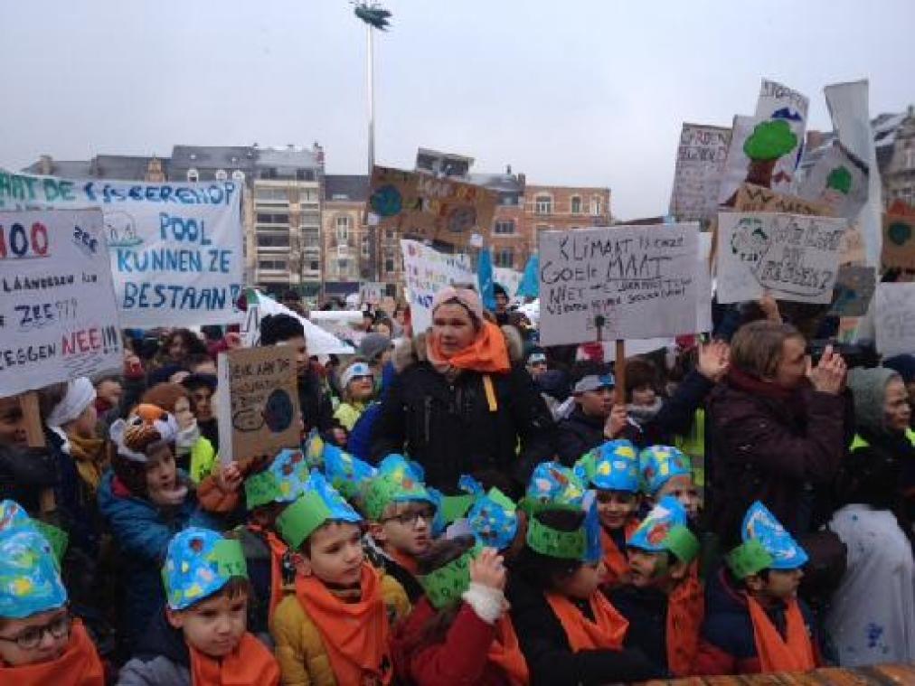 Meer dan 3.000 Leuvense leerlingen verzamelen voor klimaatmanifestatie