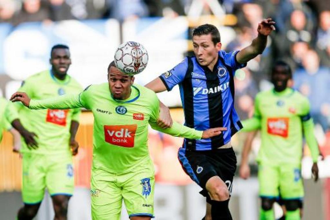 AA Gent pakt punt bij Club Brugge, twee rode kaarten in Jan Breydel
