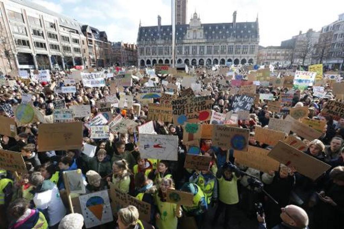 Klimaatoptocht vertrokken vanop Leuvense Ladeuzeplein
