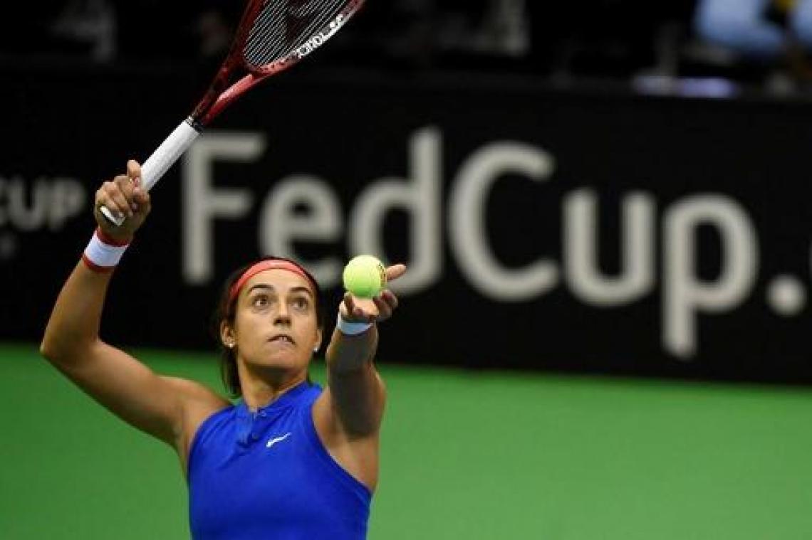 Fed Cup - Caroline Garcia bezorgt Frankrijk voorsprong: "Was erop gebrand goed te doen"