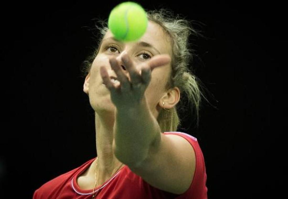Fed Cup - Elise Mertens geeft zich nog niet gewonnen: "Gaan er alles aan doen om zondag te winnen"
