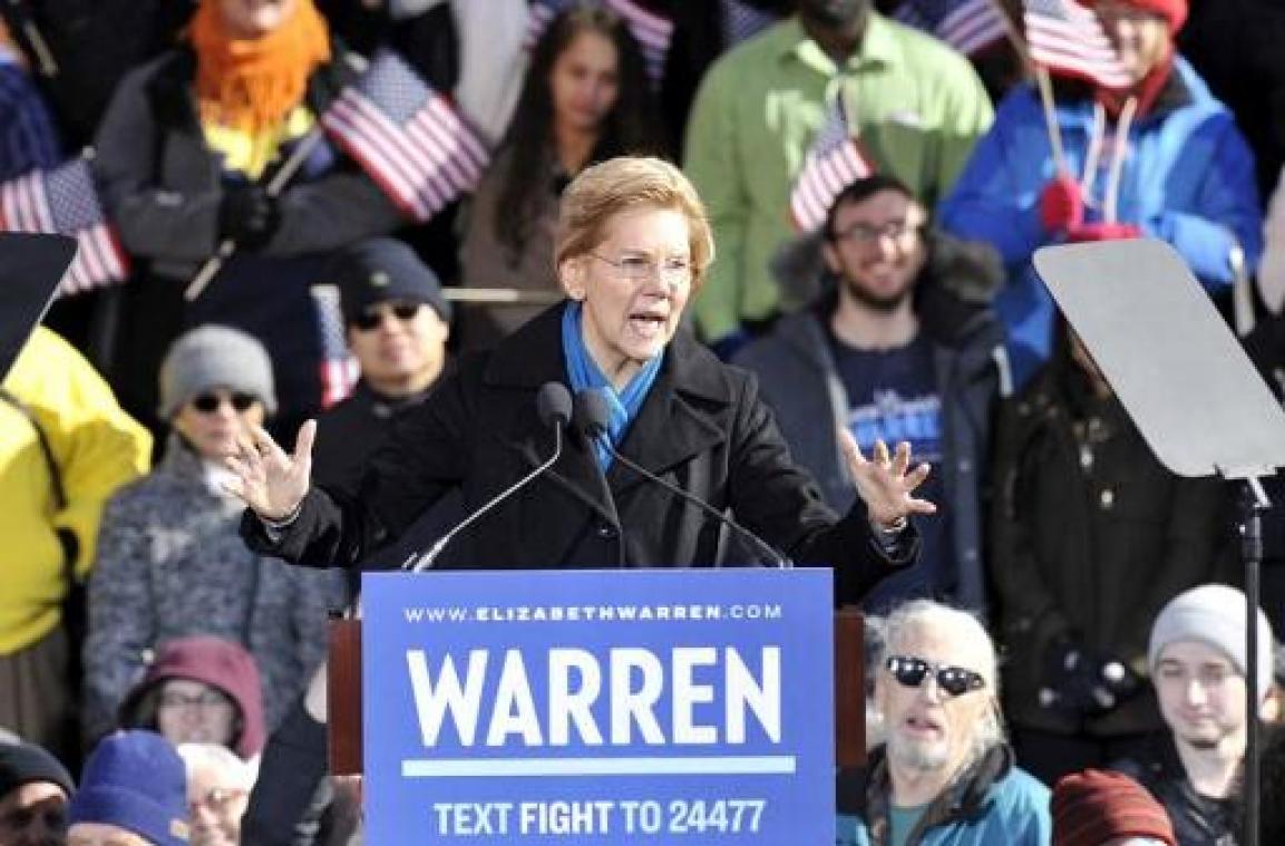 Senator Elizabeth Warren bevestigt dat ze kandidaat is voor de Democraten