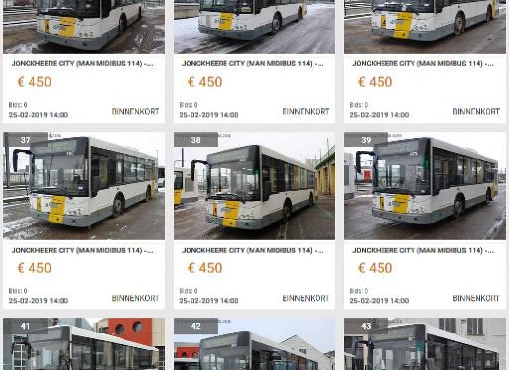 Online veiling lijnbussen van start