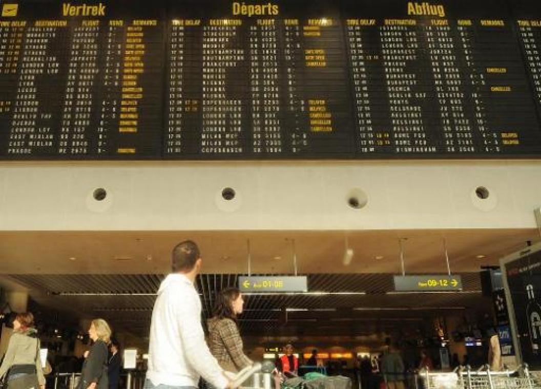 Alle vluchten geschrapt op Brussels Airport