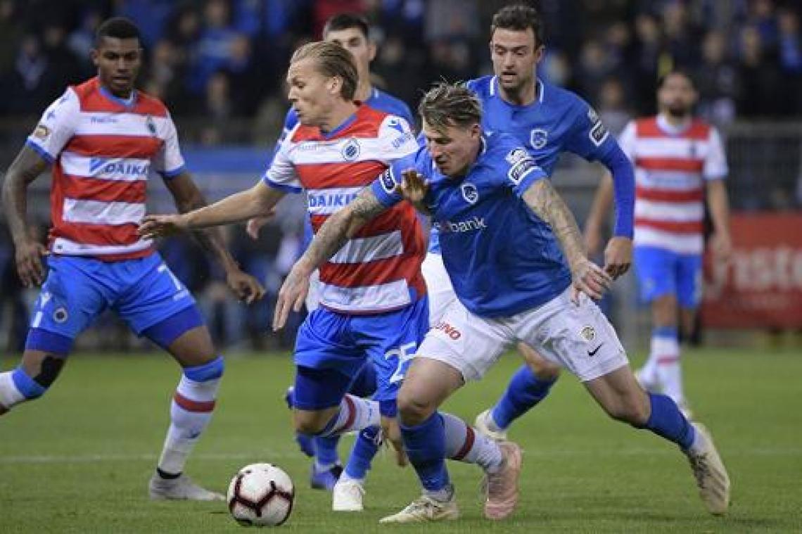 Club/Genk en Antwerp/Anderlecht kleuren affiche van 26e speeldag