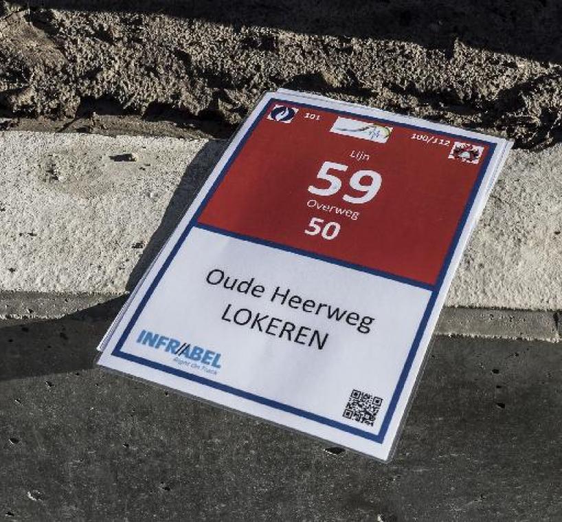 Alle overwegen krijgen sticker voor hulpdiensten en onderhoud