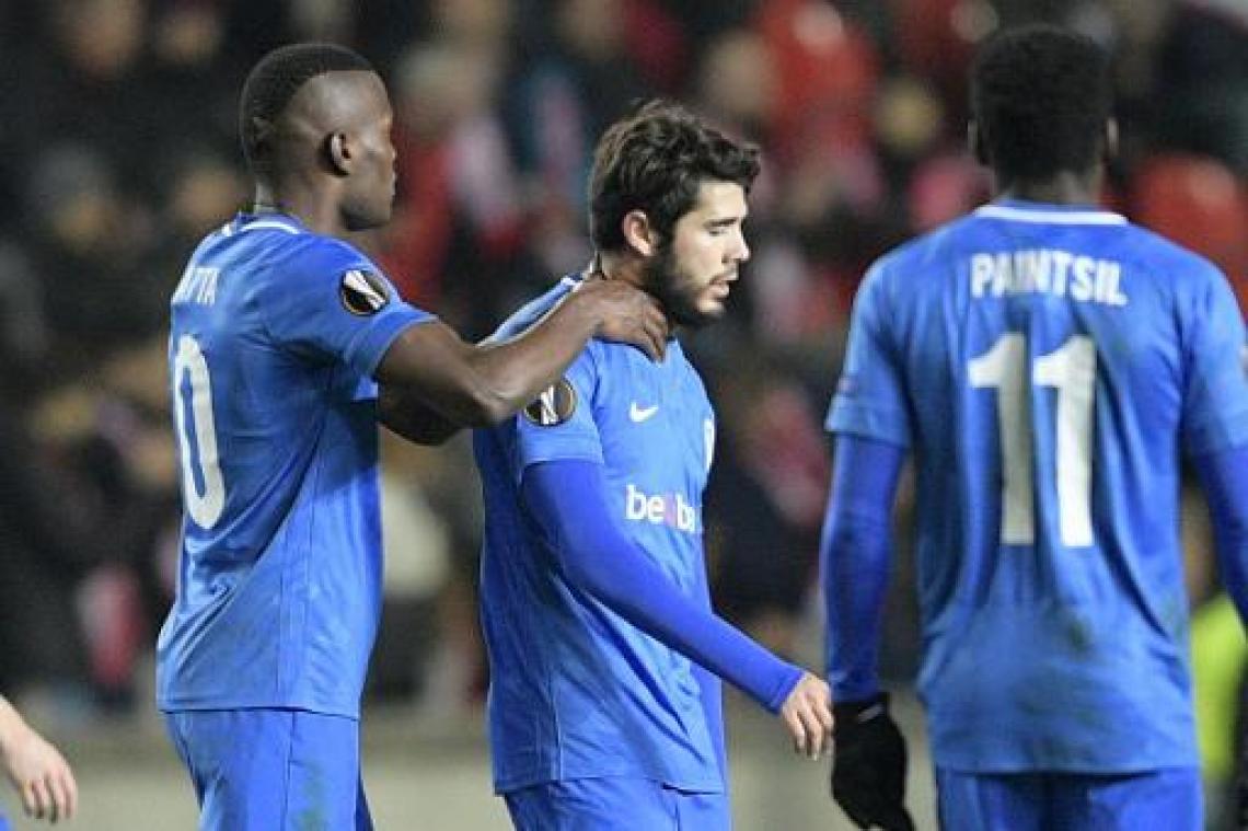 Europa League - Slavia Praag en Racing Genk scoren niet in heenwedstrijd