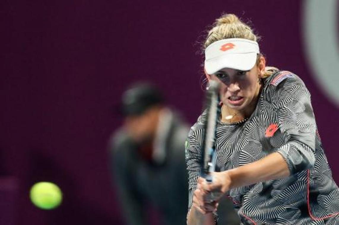 WTA Doha - Elise Mertens voorbij Kiki Bertens naar halve finales
