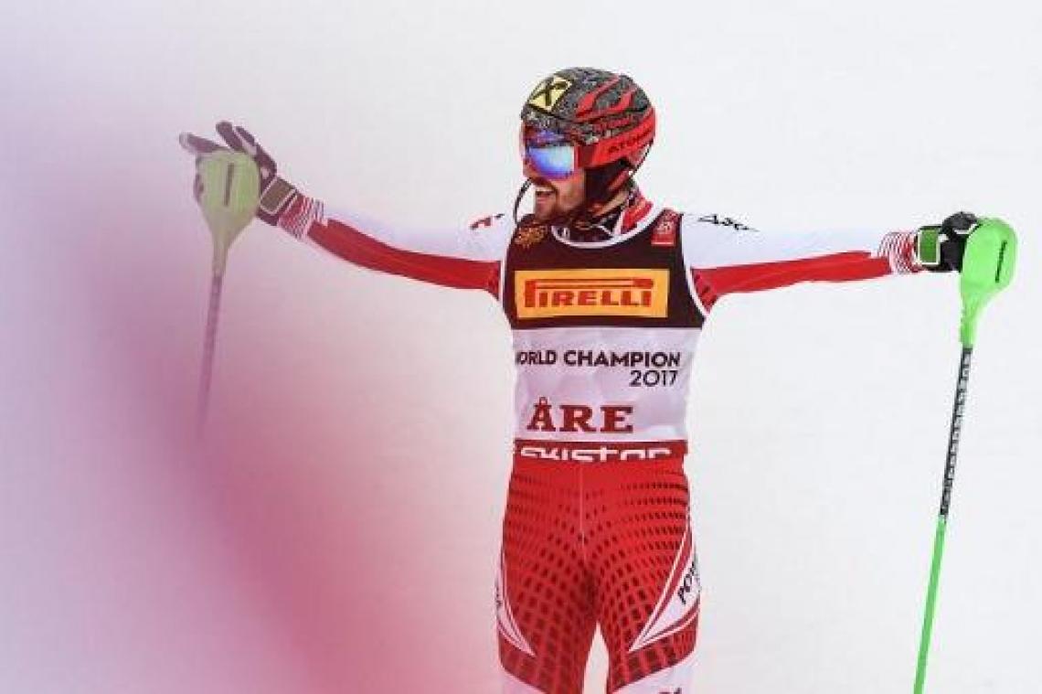 Hirscher verovert opnieuw slalomwereldtitel