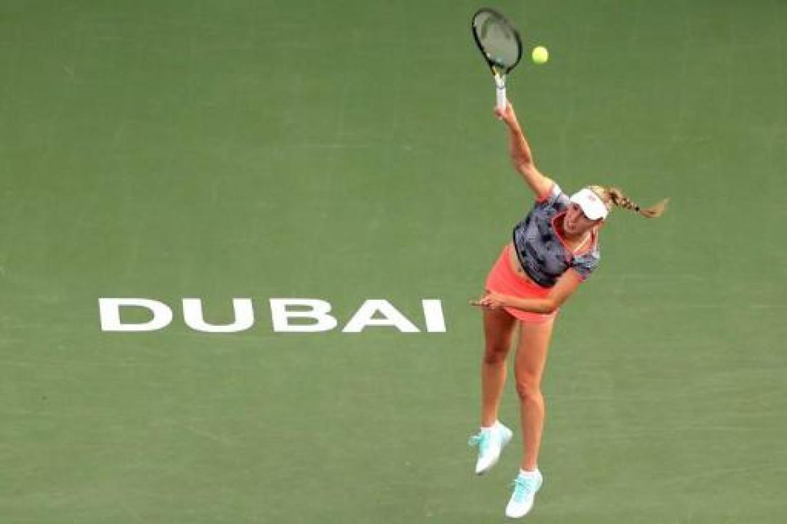 Vermoeide Mertens slaagt er niet in Henin op te volgen als Belgische eindwinnares
