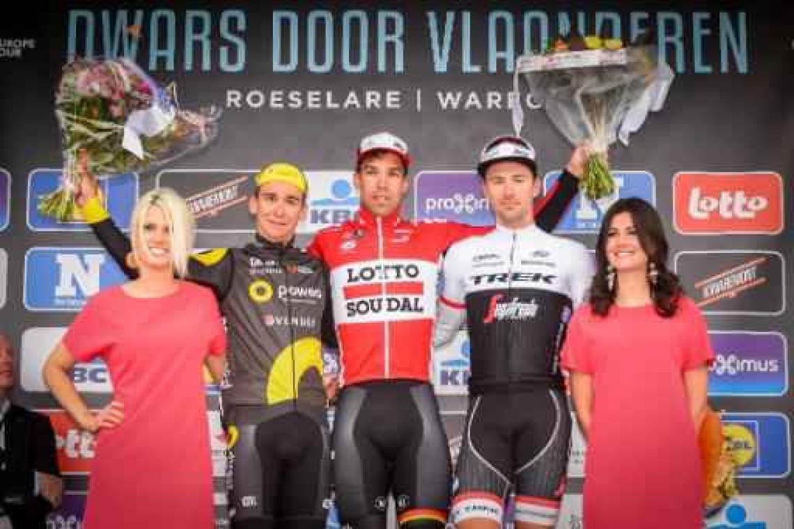 Jens Debusschere beleeft zege Dwars door Vlaanderen met gemengde gevoelens