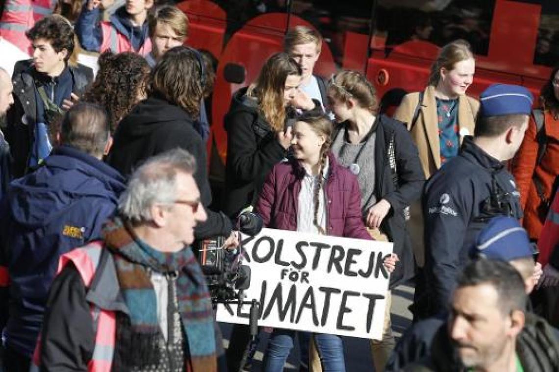 7.500 deelnemers voor zevende mars van klimaatspijbelaars door Brussel