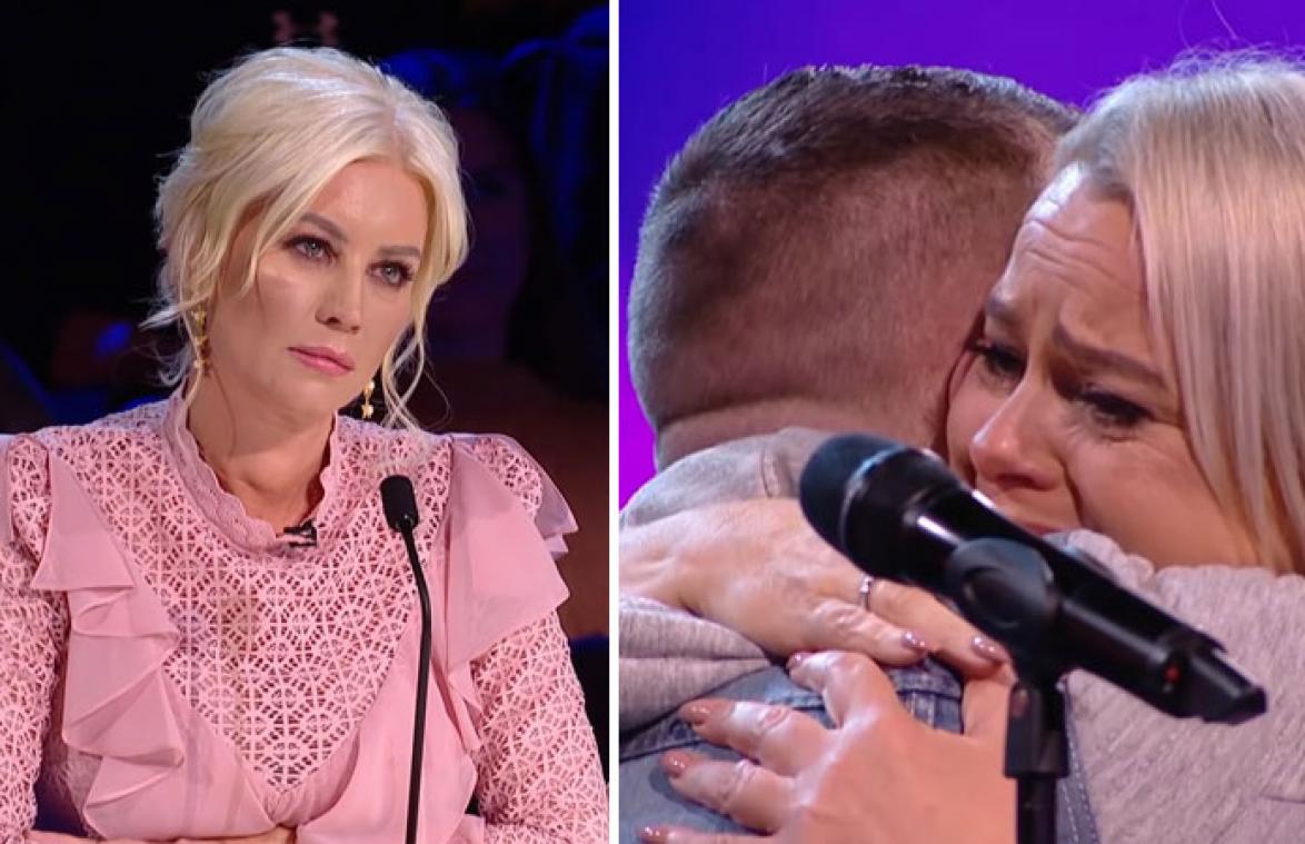 VIDEO. Jury in tranen bij duet van moeder en zoon die er bijna niet meer was