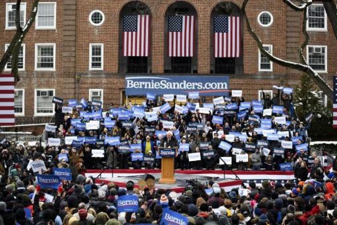 Bernie Sanders trekt campagne voor presidentsverkiezingen in gang in Brooklyn