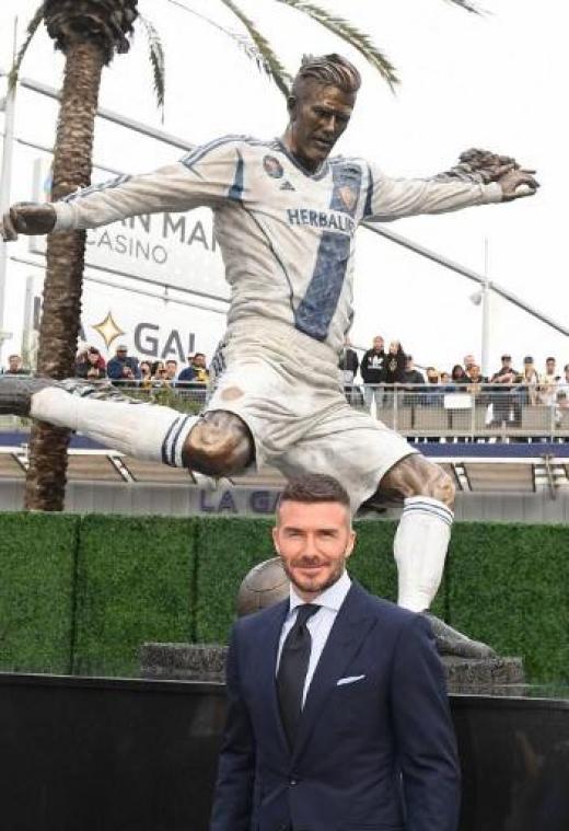 David Beckham heeft standbeeld voor stadion van Los Angeles Galaxy