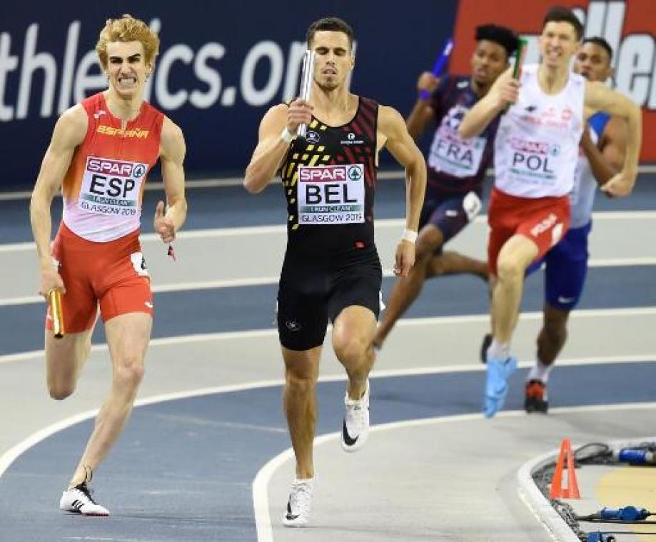 EK atletiek indoor - Kevin Borlée twijfelde nooit aan de goede afloop