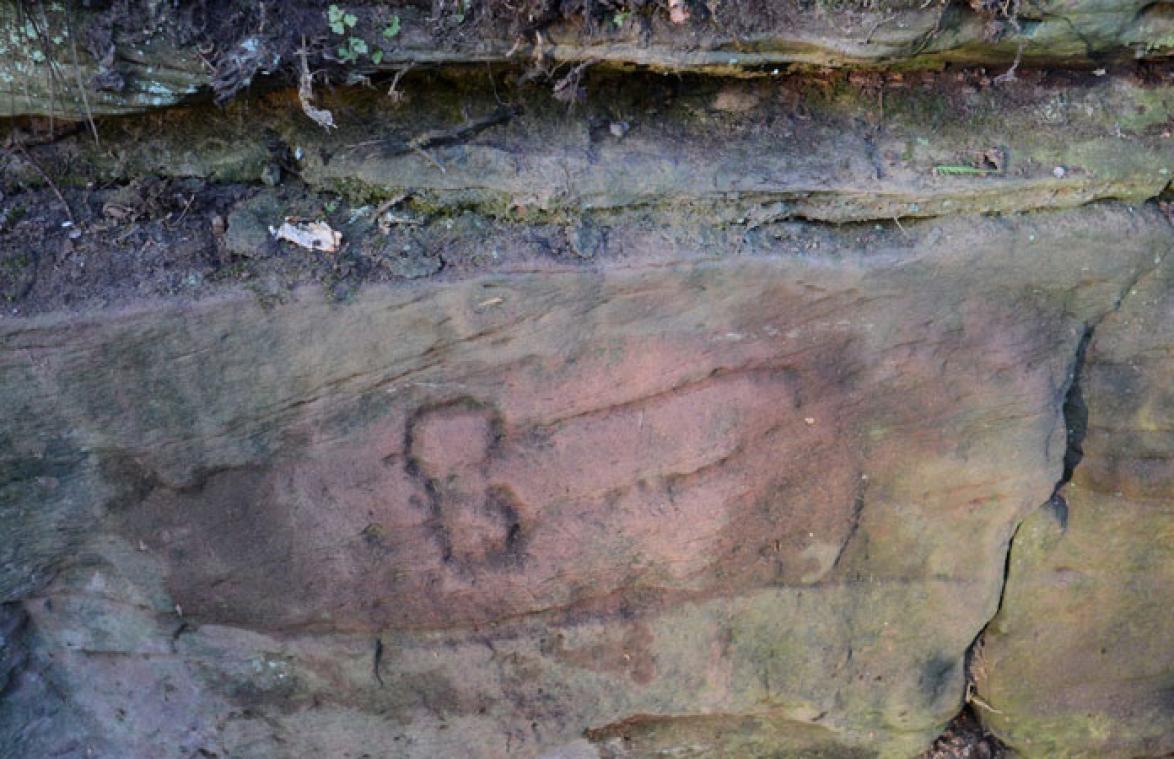 Archeologen stoten op eeuwenoude rotstekening van penis