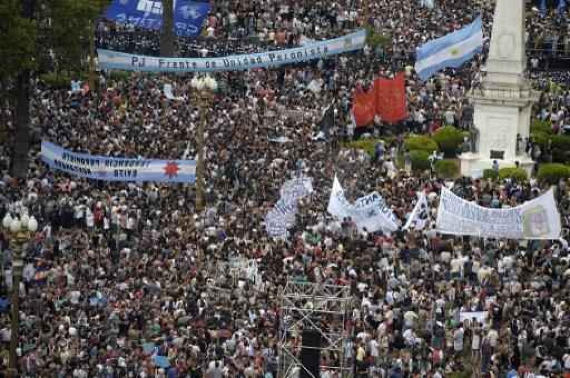 Tienduizenden mensen op straat op veertigste verjaardag van militaire putsch in Argentinië