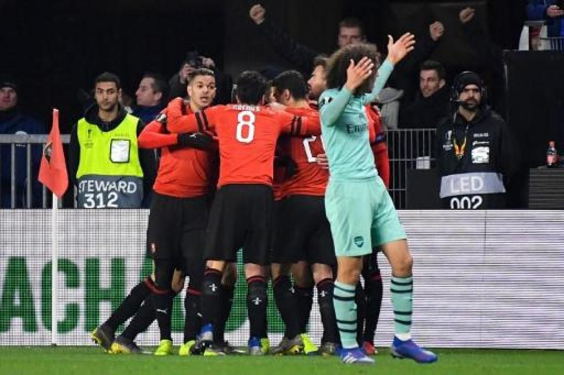Rennes wint van Arsenal in Europa League, Slavia Praag houdt Sevilla in bedwang