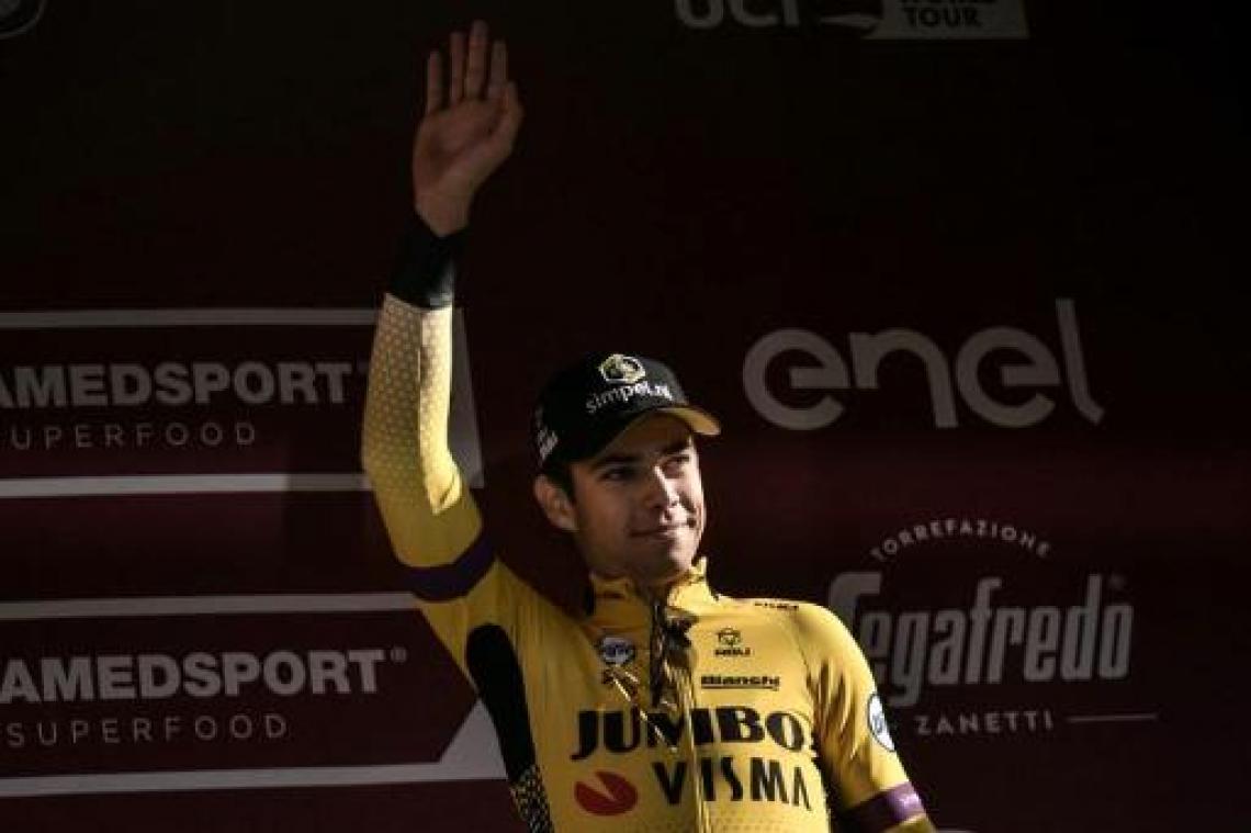 Wout van Aert is blij met derde plaats