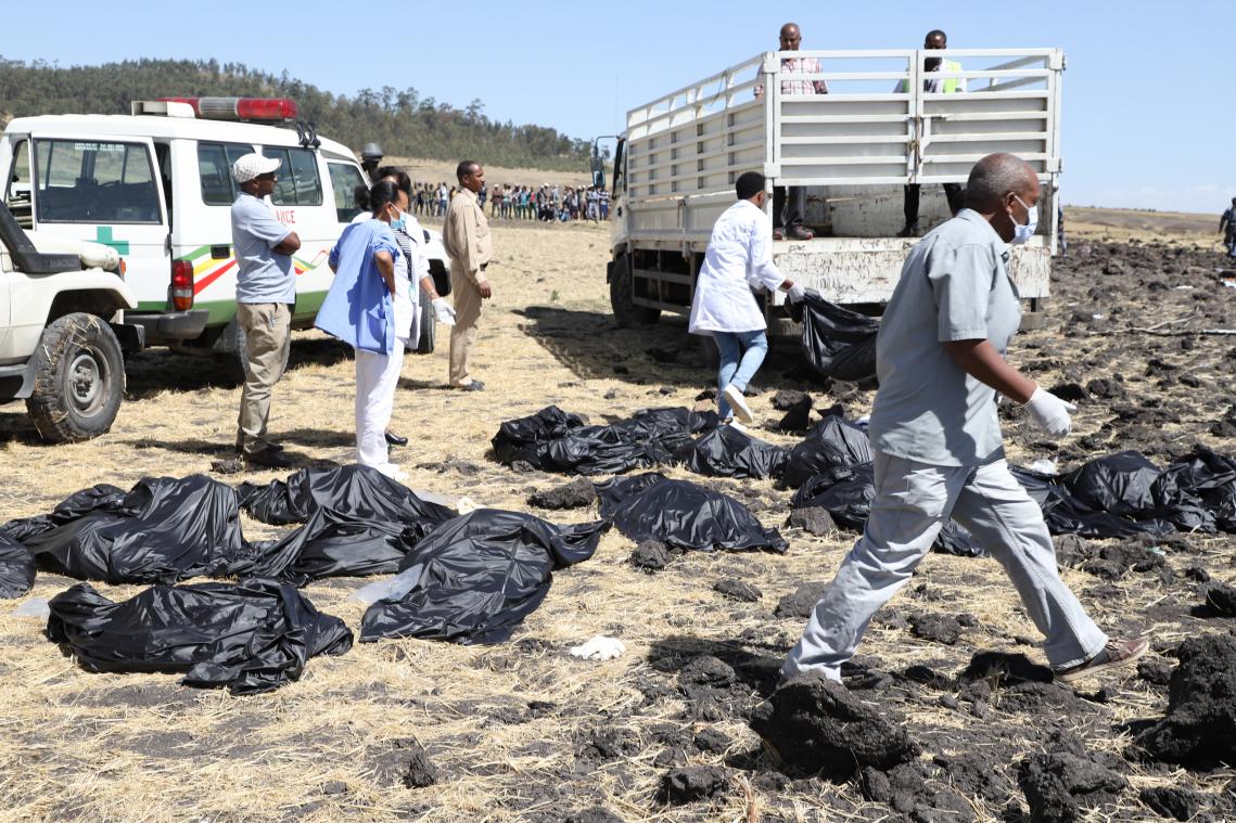 Neergestort vliegtuig Ethiopian Airlines kost 157 mensen het leven