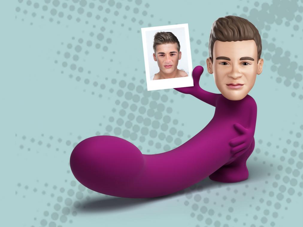 Zet eens het hoofd van je partner (of crush) op een dildo