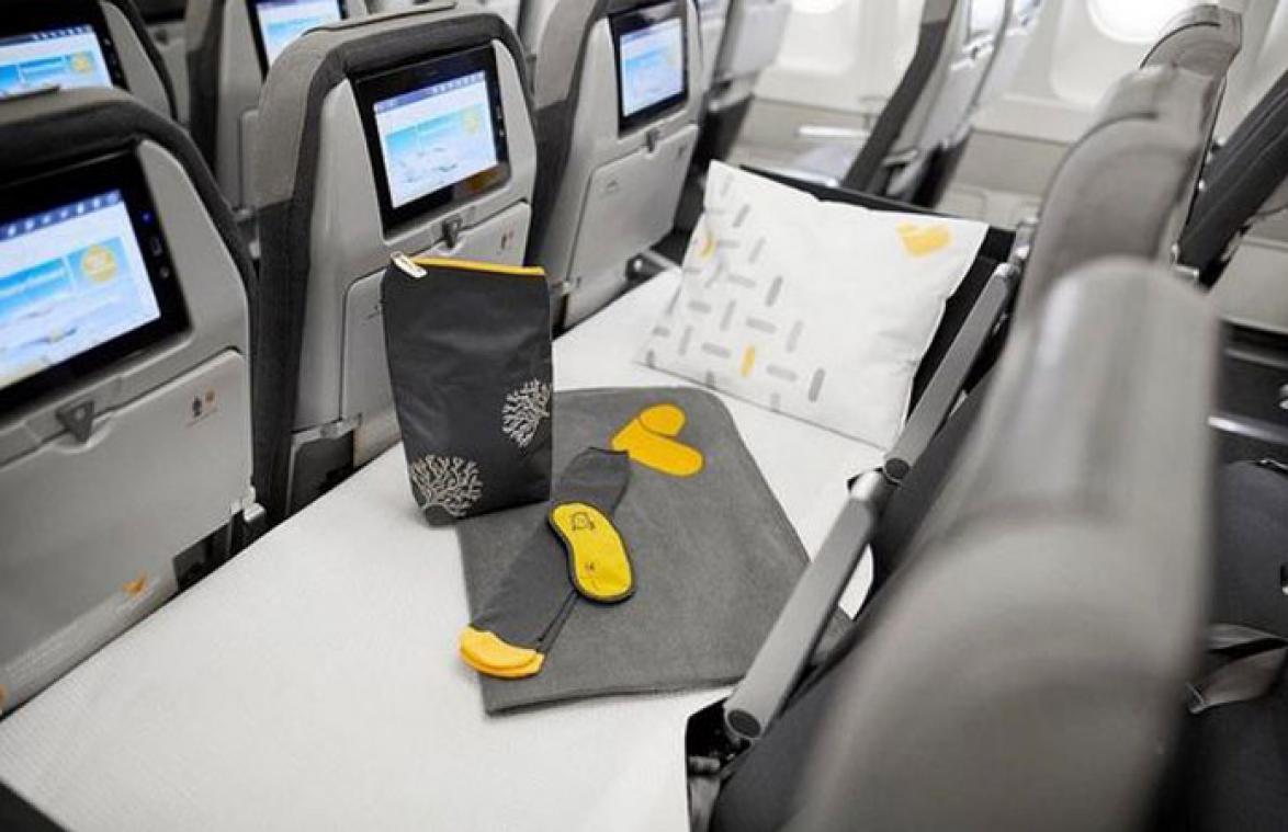 Bij Thomas Cook kan je nu al liggend slapen op het vliegtuig