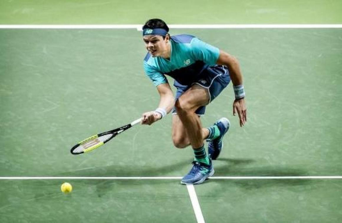 Milos Raonic en Dominic Thiem staan in halve finales