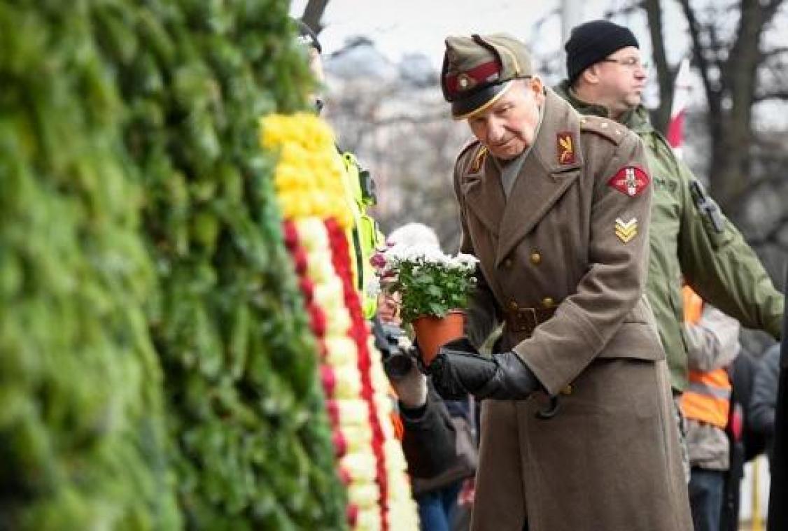 Letse veteranen eren gevallen SS'ers