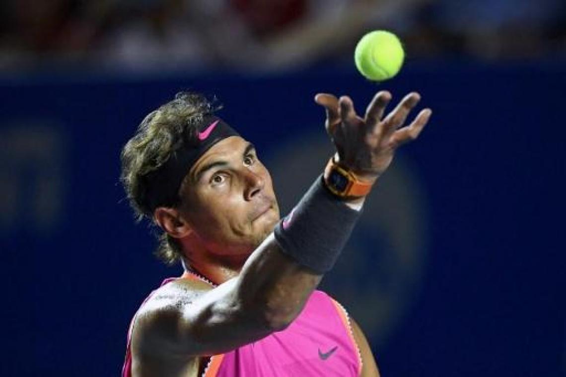 ATP Indian Wells - Nadal geeft forfait voor halve finale tegen Federer