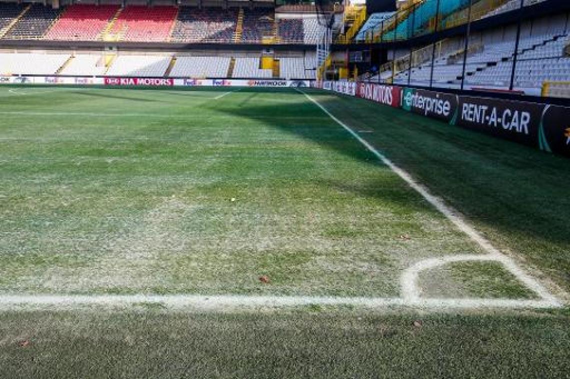 Club Brugge legt nieuwe grasmat voor Play-off I