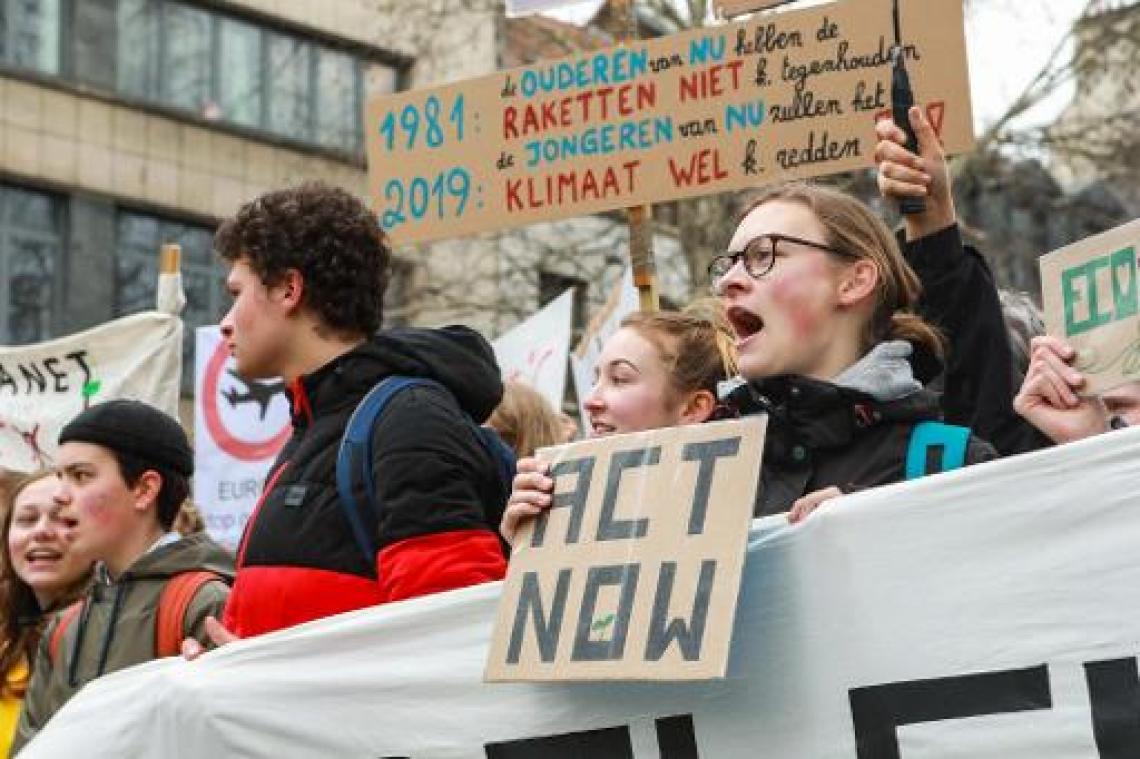 500 deelnemers aan klimaatmars in Brussel