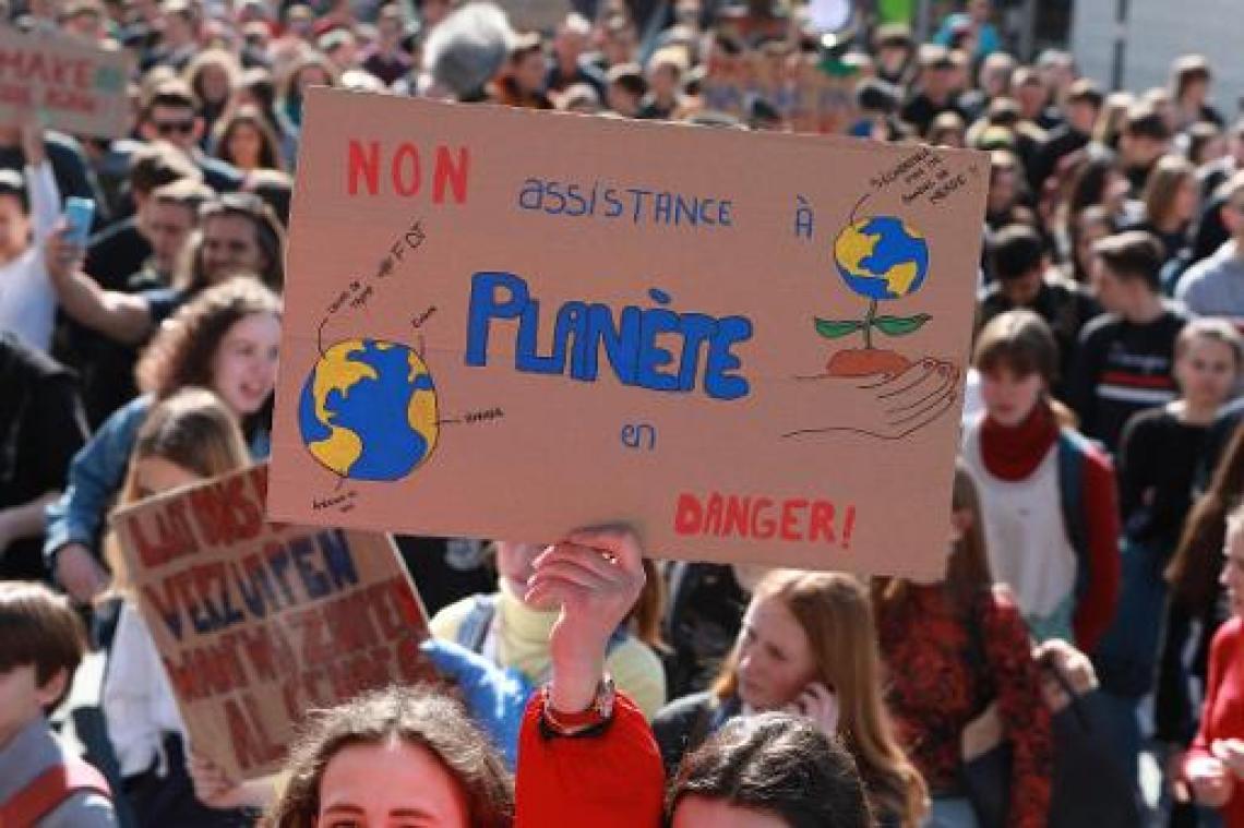 Meer dan 2.600 klimaatbetogers in Wallonië