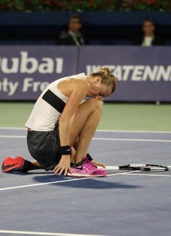 Geen halve finale voor Kvitova in Miami