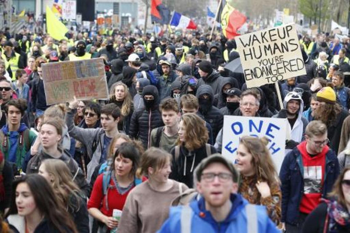 Derde grote klimaatmars van start gegaan in Brussel