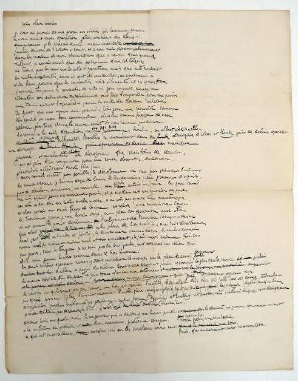 Twee brieven van kunstenaar Rik Wouters geveild voor 5.200 euro in Brussel