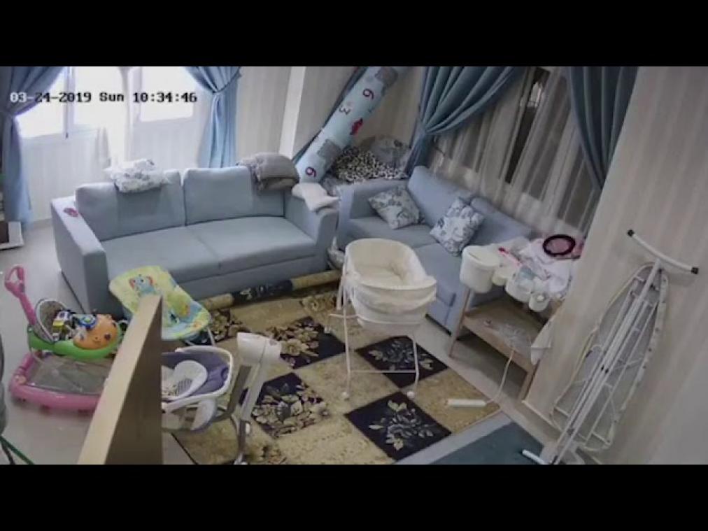 VIDEO. Nanny redt baby op het nippertje van de dood