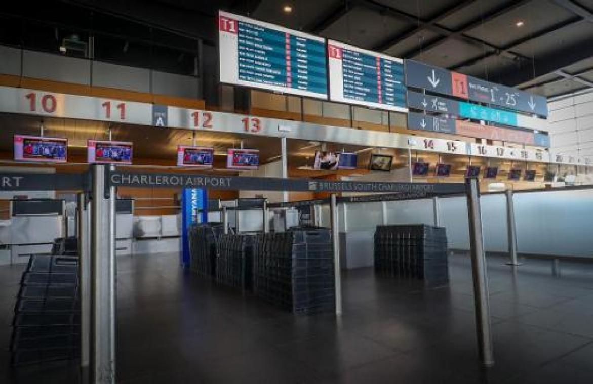 Spontane werkonderbreking van bewakingsagenten op luchthaven Charleroi