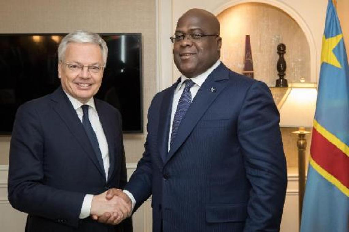 Reynders ontmoet Tshisekedi: "Pagina van verkiezingen omslaan en verandering ondersteunen"